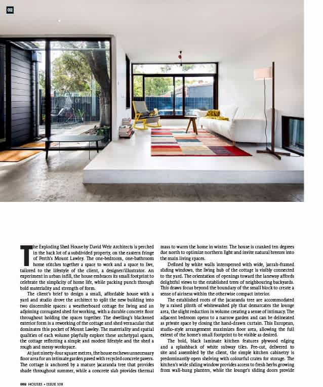 Published in Houses, Australia's leading residential architecture magazine for designers and their clients – http://architectureau.com/magazines/houses/